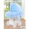 Wicker Crib Bedding Set Blue