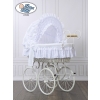 New Replacement Bedding Set Covers for Wicker Crib Charlotte no. 2100-906 or 72100White Bedding Set