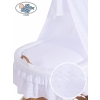 New Replacement Bedding Set Covers for Wicker Crib Charlotte White Embroidered Bedding Set no. 50202-906 or 70202White Bedding Set