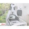 Newborn Baby Bedding set 11pcs with canopy- Little Prince/Princess anthracite