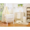 Newborn Baby Bedding set 11pcs with canopy- Little Prince/Princess cream