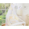 Newborn Baby Bedding set 11pcs with canopy- Little Prince/Princess cream