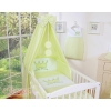 Newborn Baby Bedding set 11pcs with canopy- Little Prince/Princess green