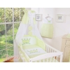 Newborn Baby Bedding set 11pcs with canopy- Little Prince/Princess green