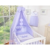 Newborn Baby Bedding set 11pcs with canopy- Little Prince/Princess lila