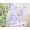 Newborn Baby Bedding set 11pcs with canopy- Little Prince/Princess lila