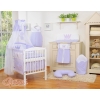 Newborn Baby Bedding set 11pcs with canopy- Little Prince/Princess lila