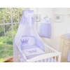 Newborn Baby Bedding set 11pcs with canopy- Little Prince/Princess lila