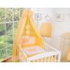 Newborn Baby Bedding set 11pcs with canopy- Little Prince/Princess peach