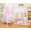 Newborn Baby Bedding set 11pcs with canopy- Little Prince/Princess pink