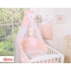 Newborn Baby Bedding set 11pcs with canopy- Little Prince/Princess pink