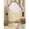 Newborn Blanket Baby nest - Bear with bow brown