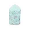 Newborn Swaddle Wrap Baby Blanket - moons mint