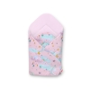 Newborn Swaddle Wrap Baby Blanket - moons pink/pink