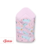 Newborn Swaddle Wrap Baby Blanket - moons pink/pink