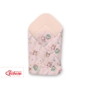 Newborn Swaddle Wrap Baby Blanket - Owls cream-mint/powder pink
