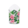 Newborn Swaddle Wrap Baby Blanket with stiffening - tropical flowers