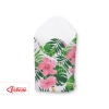 Newborn Swaddle Wrap Baby Blanket with stiffening - tropical flowers