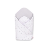 Newborn Wrap Newborn Swaddle Blanket with stiffening - mini gray stars