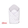 Newborn Wrap Newborn Swaddle Blanket with stiffening - mini gray stars