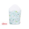 Newborn Wrap Swaddle Blanket with stiffening - lama mint