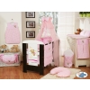 Nursery Baby Gril Bedding set 5-pcs with mosquito-net (S60)- Good night pink