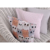 Pillow case - gray-pink cats