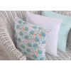 Pillow case - hedgehogs mint