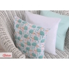 Pillow case - hedgehogs mint