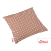 Pillow case - white dots on brown