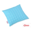 Pillow case - white dots on turquoise