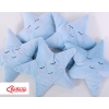 Pillow LITTLE STAR with rattle- blue