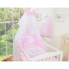 Pink Bedding set Baby Cot Bed 11pcs with mosquito-net- Little Prince/Princess