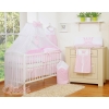 Pink Bedding set Baby Cot Bed 11pcs with mosquito-net- Little Prince/Princess