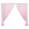 Pink Curtains for baby room- Bear with bow