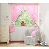 Pink Curtains for baby room- Donkey Luca pink