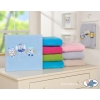 Polar fleece blanket for Baby - Owls - bright blue