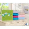 Polar fleece blanket for Baby - Owls - green