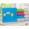 Polar fleece blanket for Baby - Owls - turquoise
