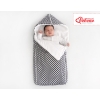 Pram sleeping bag- black flowers