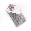 Pram sleeping bag- black flowers