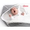 Pram sleeping bag- black flowers