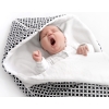 Pram sleeping bag- black flowers