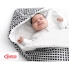 Pram sleeping bag- black flowers