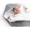 Pram sleeping bag- black flowers