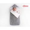 Pram sleeping bag- black flowers