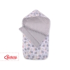Pram sleeping bag - hedgehogs Gray