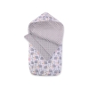 Pram sleeping bag - hedgehogs Gray