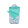 Pram sleeping bag - hedgehogs mint