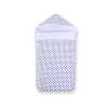 Pram sleeping bag- White with black dots